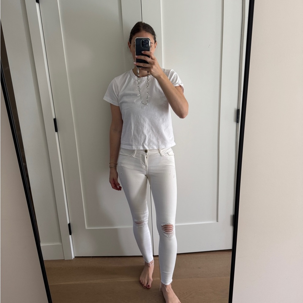 White Ripped Jeans